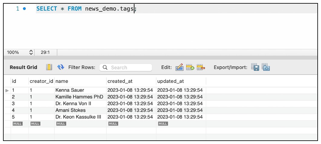 [Laravel8][Blog_Demo] Factory Diagram-screenshot db table tags